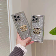 Fashion CC Sparkling powder invisible bracket phone case for iPhone