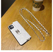 New Luxury CC  Insert card chain phone case for iPhone