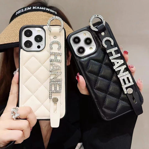 Diamond Wrist strap phone case