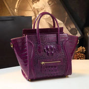 New Luxury Crocodile pattern cowhide Handbag