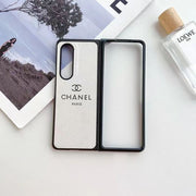 Luxury  Diamond leather CC phone case For Samsung Z fold