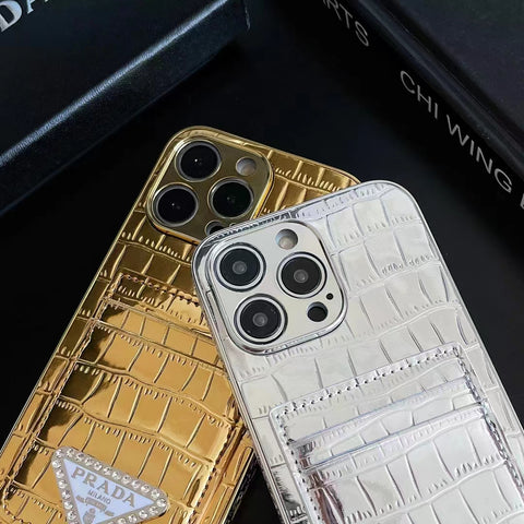 Luxury  Diamond Leather phone case for iphone