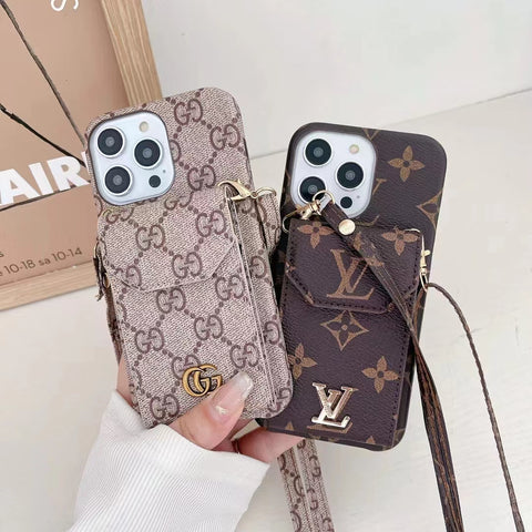 Luxury  Leather card  phone case for iphone