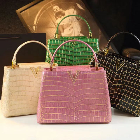 2023 Crocodile pattern handbag