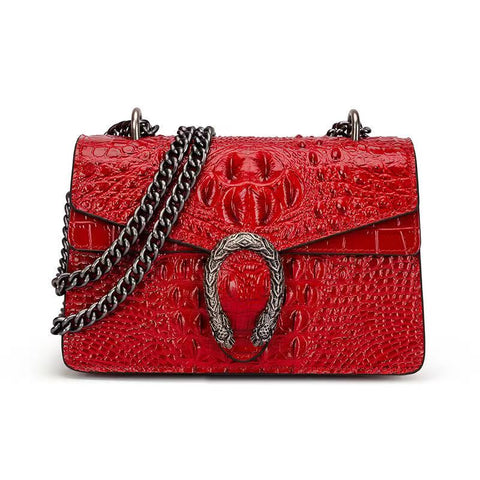 New Retro crocodile pattern cortex Handbag