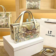 New Luxury embroidery cowhide Handbag