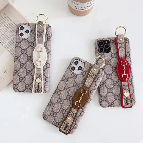 Luxury  wrist strap phone case for iphone