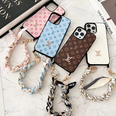 Luxury Scarf chain phone case for iphone