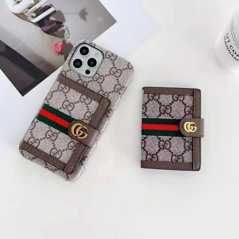 Luxury  Leather card  phone case for iphone