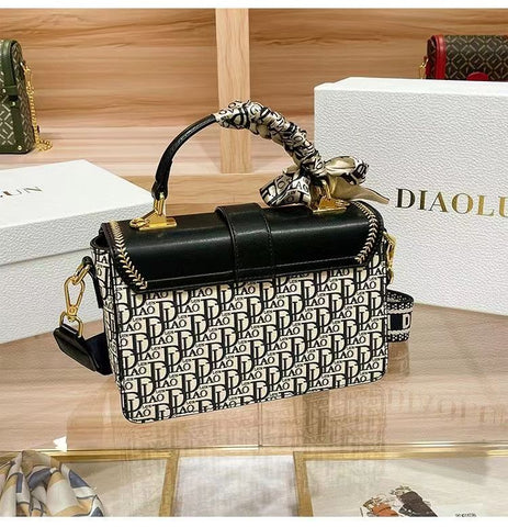 New Luxury embroidery Scarf crossbody cortex Handbag