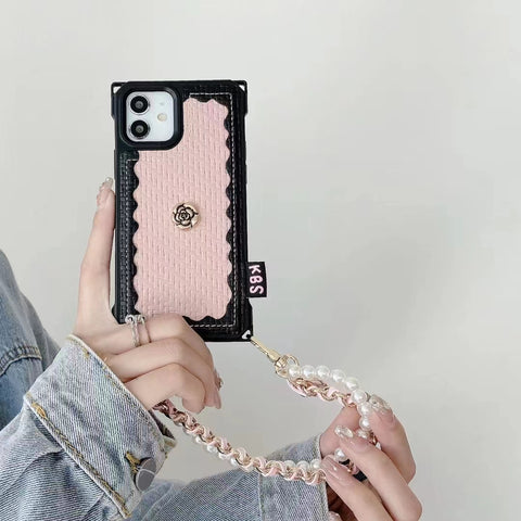 Luxury Pearl Chain phone case for iphone