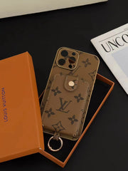 Luxury leather card case phone case for iphone