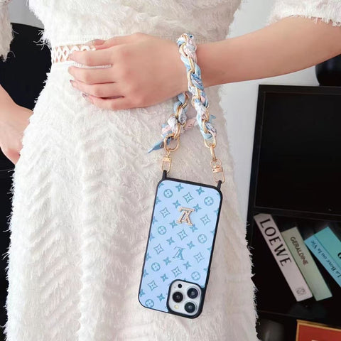 Luxury Scarf chain phone case for iphone