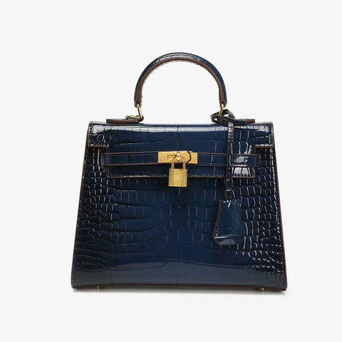 New Luxury crocodile pattern cortex Handbag