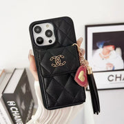 Card Holder Embroidered Phone Case for iphone