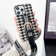 Luxury  wrist strap phone case for iphone