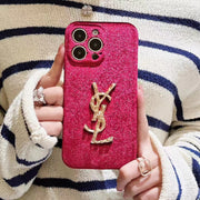 Luxury  Rhinestone velvet phone case for iphone