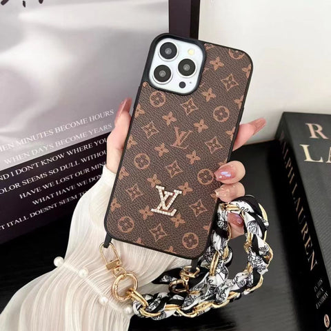 Luxury Scarf chain phone case for iphone