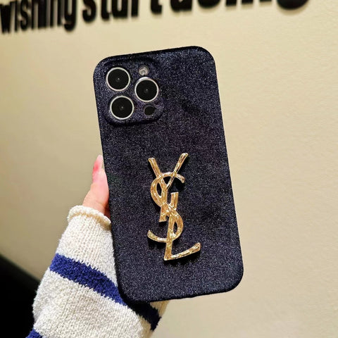 Luxury  Rhinestone velvet phone case for iphone