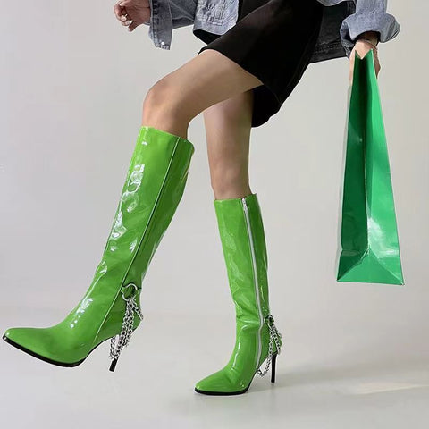 New Fashion Pointed sexy High Heel Long boots