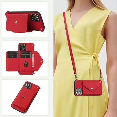 Multifunctional zero wallet crossbody phone case