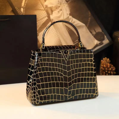 2023 Crocodile pattern handbag