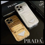 Luxury  Diamond Leather phone case for iphone