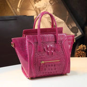 New Luxury Crocodile pattern cowhide Handbag