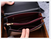 New fashion Retro contrasting colors cowhide Handbag