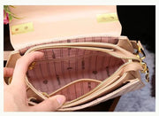 New Luxury contrasting colors cowhide Handbag