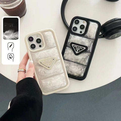 Fashion eiderdown Anti pressure phone case for iPhone