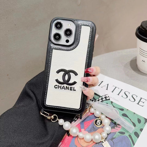 Luxury pearl chain phone case for iphone