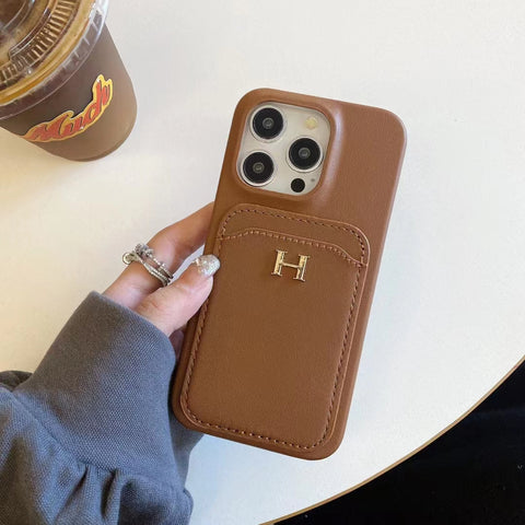 Luxury Insert card  phone case for iPhone