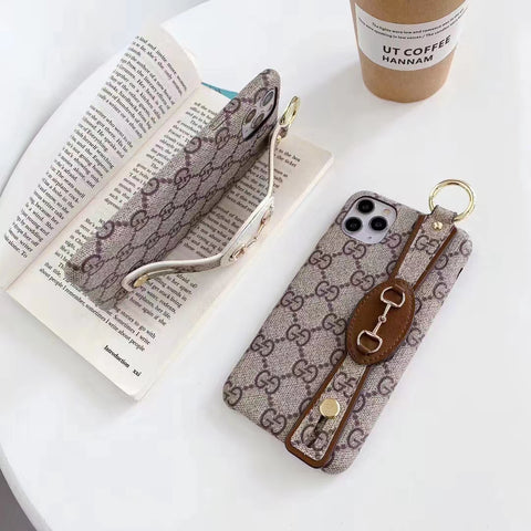 Luxury  wrist strap phone case for iphone