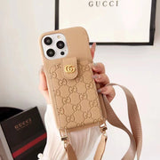 Luxury Leather card  phone case for iphone