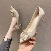 2023 CC diamond pointed toe high heels