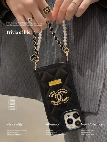 Luxury Pearl Chain phone case for iphone