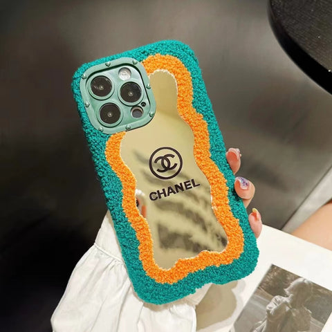 Luxury Plush mirror phone case for iphone