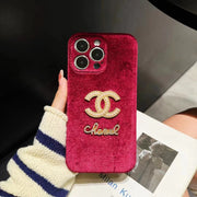 Luxury  Rhinestone velvet phone case for iphone