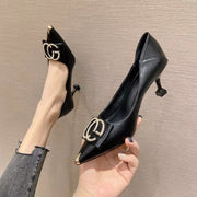 2023 GC Retro pointed toe high heels