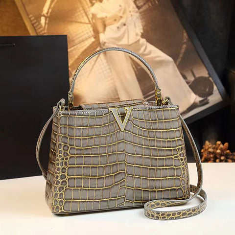 2023 Crocodile pattern handbag