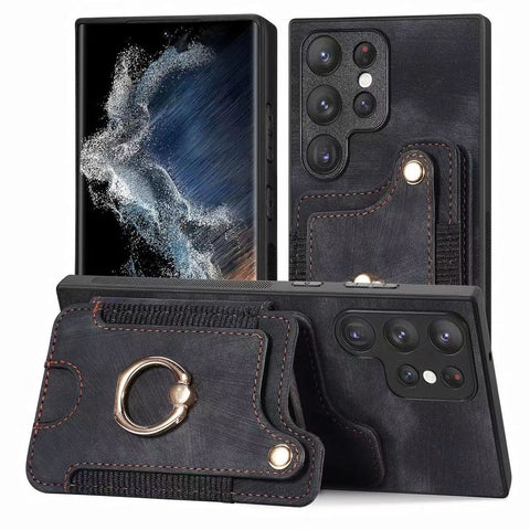 Luxury  Leather card  phone case FOR SAMSUNG