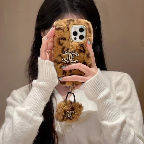 New Luxury CC Plush Pendant phone case for iphone