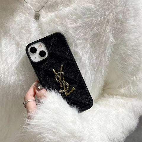 Autumn and Winter Golden Velvet  phone case for iPhone