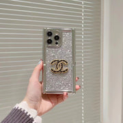 Fashion CC Sparkling powder invisible bracket phone case for iPhone