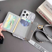 New Luxury  Insert card Crossbody phone case for iPhone