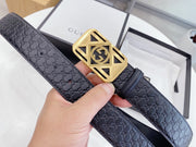 New Luxury Letter printing cowhide belt