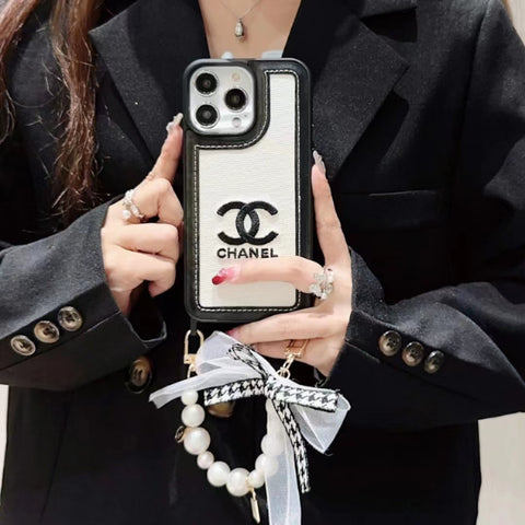 Luxury pearl chain phone case for iphone