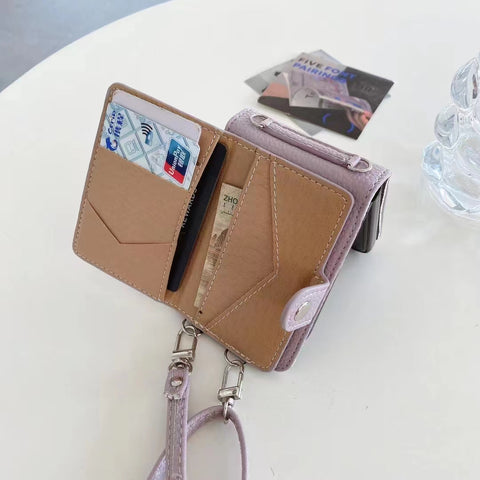 Luxury Card Holder phone case For Samsung Z flip