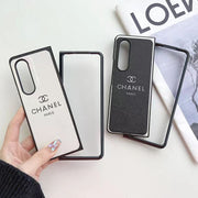 Luxury  Diamond leather CC phone case For Samsung Z fold